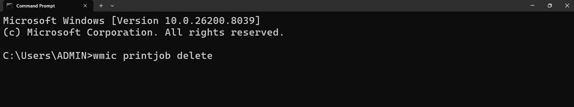 Cancel Print Jobs Using the Command Line