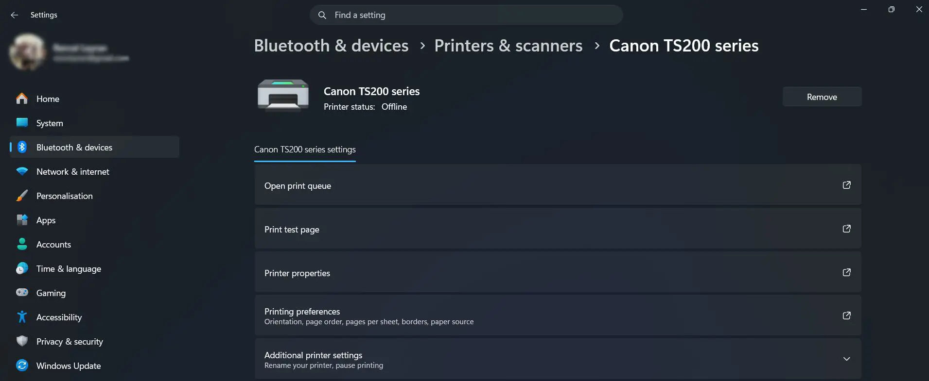Reinstall the Printer Completely